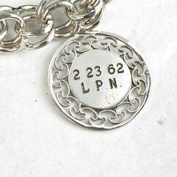 Vintage Charm Bracelet, 925 Sterling Silver 9 Cha… - image 4