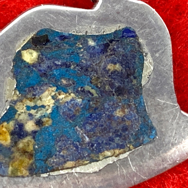 Taxco Sterling Mosaic Mexican Silver Shattuckite Brooch