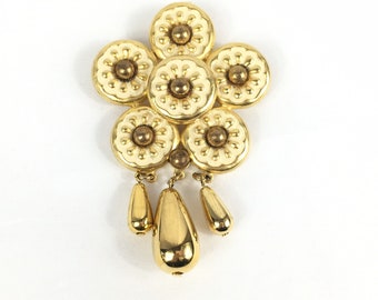 Retro Gem Craft Huge Statement Brooch