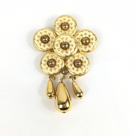 Retro Gem Craft Huge Statement Brooch