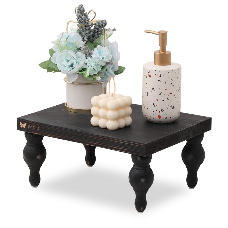 Wood Display Riser: Farmhouse Table Pedestal, Distressed Rustic Home ...