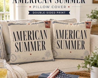 Amerikanischer Sommer Kissenbezug: Vintage Dekoration