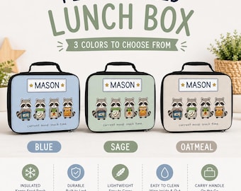 Funny Insulated Lunch Box with Name for Kids of All Ages