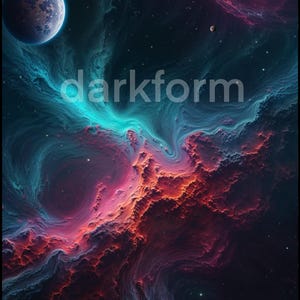 Birth of a Star – Dark Cinematic Digital Wallpaper | Downloadable Space Art for Mobile phones