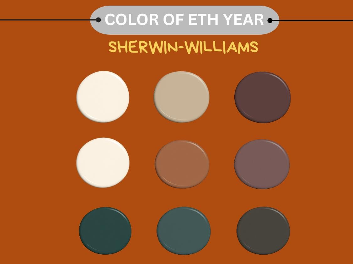 Sherwin Williams Mid Century Modern Palette Whole House Interior Paint ...