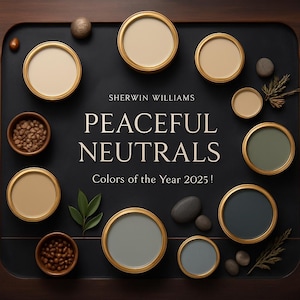 Sherwin Williams 2025 Color Palette: Modern Neutral Whole House Paint Scheme (PDF Guide)