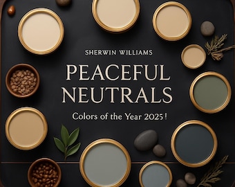 Sherwin Williams 2025 Color Palette: Modern Neutral Whole House Paint Scheme (PDF Guide)