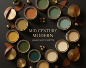 Sherwin-Williams Mid-Century Modern Palette – Whole House Interior Paint Color Scheme