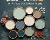 Neutral Home Color Palette | Interior Design Guide | Coastal Wall Colors | Printable Download