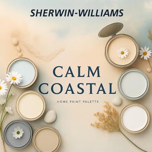 Sherwin Williams Calm Coastal Paint Palette: Interior Design Guide (PDF Download)