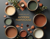 Modern Farmhouse Color Palette: Sherwin Williams Paint Scheme (PDF Guide)