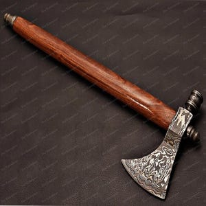 andmade Damascus Steel Tomahawk / SK Axe with Premium Rosewood Handle