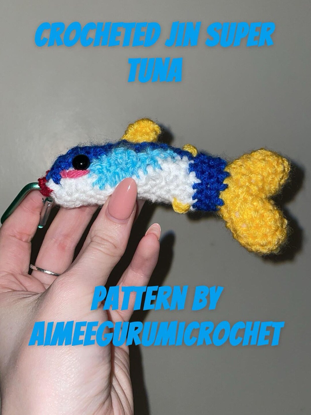 BTS Jin Super Tuna Pattern by Aimeegurumicrochet - Etsy