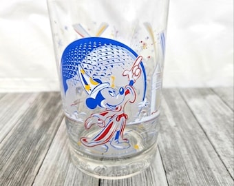 McDonald's 1996 Disney World Mickey Mouse Collectible 25th Anniversary Glass