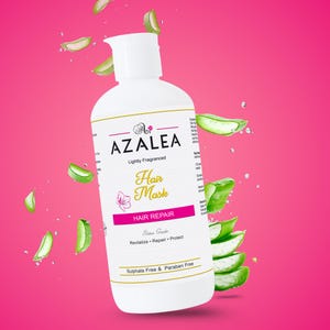 アザレアヘアマスク | ヘアリペアトリートメント | 硫酸塩フリー | パラベンフリー | ディープコンディショナー | ほのかな香り | サロングレード