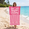 Beaching Not Teaching Towel, Teacher Beach Towel, Custom Beach Towel for Teacher, Custom Beach Towel for Women