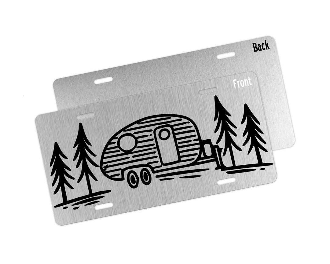 Camper Front License Plate Camper License Plate Camping Etsy
