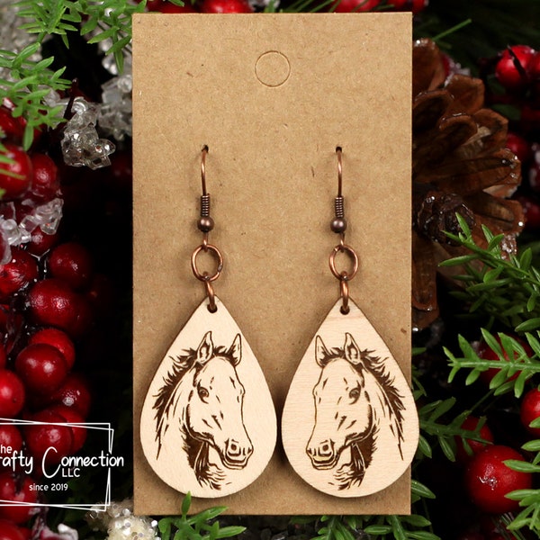 Western Horse Earrings Etsy