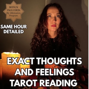 Psychic Tarot Reading: Love, Thoughts & Feelings - Same Hour