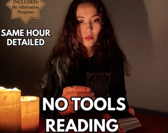 SAME HOUR No Tools Psychic Reading, Clear Soul Guidance, Emergency Same Day Reading, Love Reading, Spiritual Advice, Medium Reading