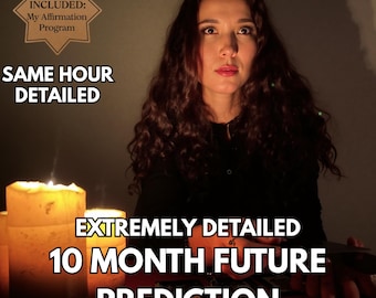 Same Hour 10 Month Future Psychic Predictions, Same Hour Delivery, Tarot Card Reading, Spiritual Love&Relationship Reading, Medium Reading
