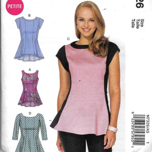 McCall&#39;s M7326 Misses Fitted Tops With Sleeve Variations Sewing Pattern 7326 UNCUT Size 6, 8, 10, 12, 14