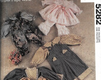 McCalls 5282 Faye Wine Bunny Wraps Pattern UNCUT Easter spring plush clothes VTG