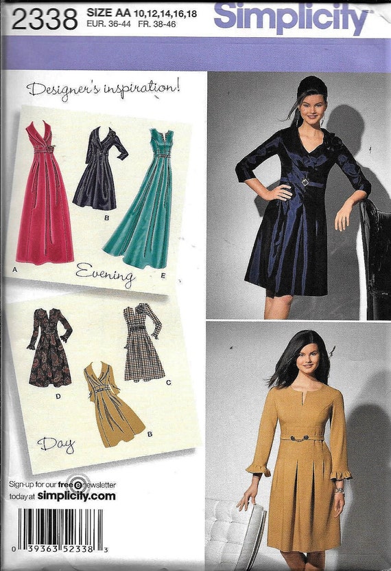 simplicity evening dress sewing patterns Simplicity R11276, Misses Dresses, Evening Wear, Uncut Sewing Pattern –  Stylesewwear.boutique main image 0