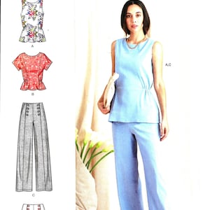 Simplicity R11541/S9612 Misses Pants/Shorts And Tops Sewing Pattern UNCUT Size 6, 8, 10, 12, 14