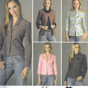 Simplicity 4363 Sewing Pattern Uncut Misses Lined Jacket 5 Designs Size 8, 10, 12, 14 and 16 UNCUT