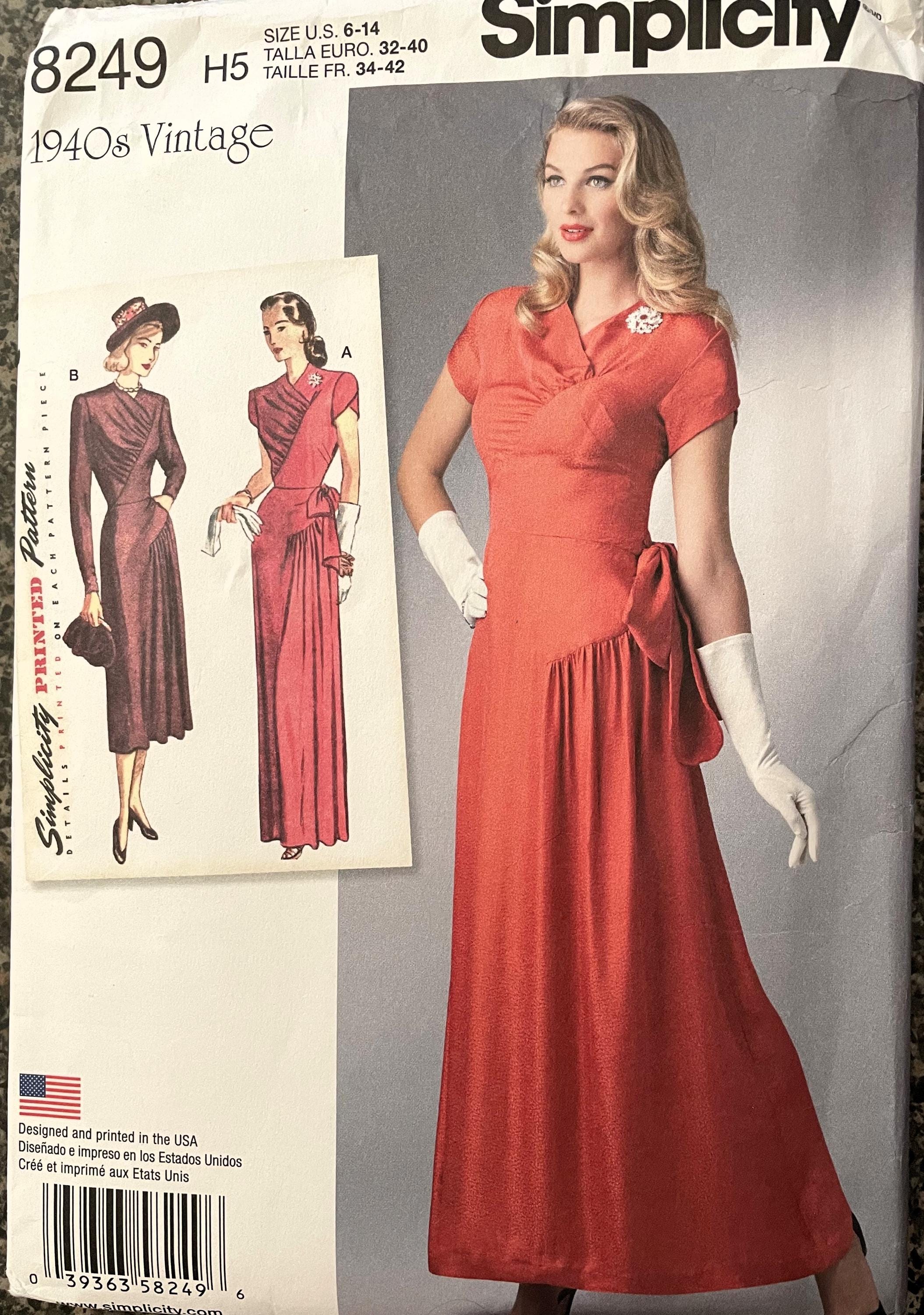 1940s Evening Dress - Etsy