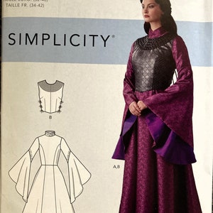 Simplicity R10548/9089/S9089 Renaissance Costume Fantasy Dress Sewing Pattern UNCUT Size 6, 8, 10, 12, 14