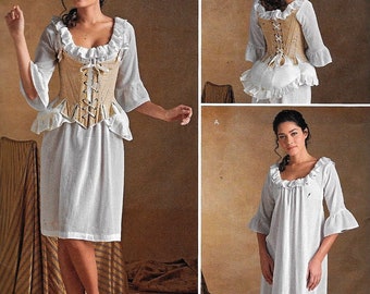 Simplicity 8162 Misses 18th Century Undergarments Corset