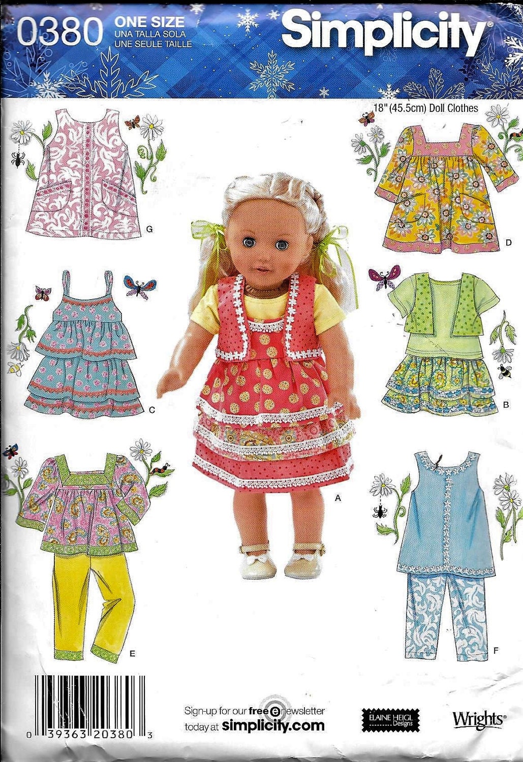 Dolls,Clothes,18'',American Girl Patterns: 4896 18'' DOLL JACKET