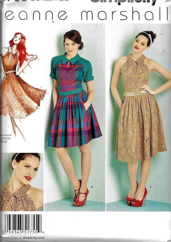 slim fit dress slacks Simplicity 8330 - Women's Dress with Skirt and Back Variations main image 1