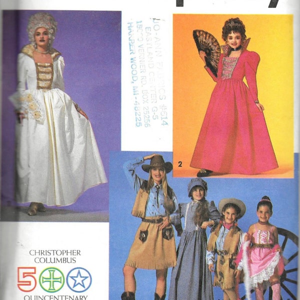 Simplicity 7471 Adult Marie Antoinette Queen Isabella Dance Hall Pattern Size 6, 8, 10, 12, 14, 16 and 18 UNCUT
