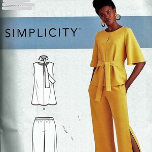 Simplicity R10432/9051 Easy Misses Tops And Pants Sewing Pattern 10432 UNCUT Size 6, 8, 10, 12, 14