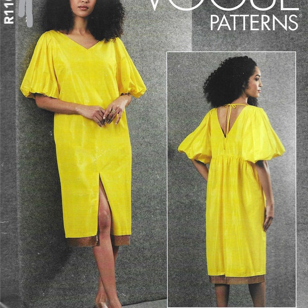 Vogue R11080/1798 Rachel Comey Designer Dress Sewing Pattern UNCUT Size 8, 10, 12, 14, 16