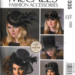McCall's M7335 Hat Forme Millinery Fashion Accessories Sewing Pattern UNCUT 7335