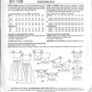 Butterick B5708 Retro 1950s Reissue Womens Rockabilly Dress Sewing Pattern UNCUT Sizes 6, 8, 10, 12 and 14 image 2