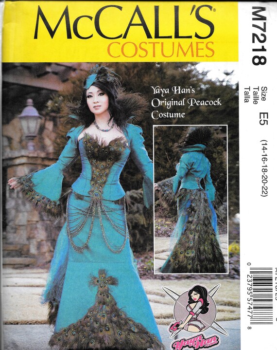 Mccalls M7218 Yaya Han Original Peacock Corset Dress Skirt Costume