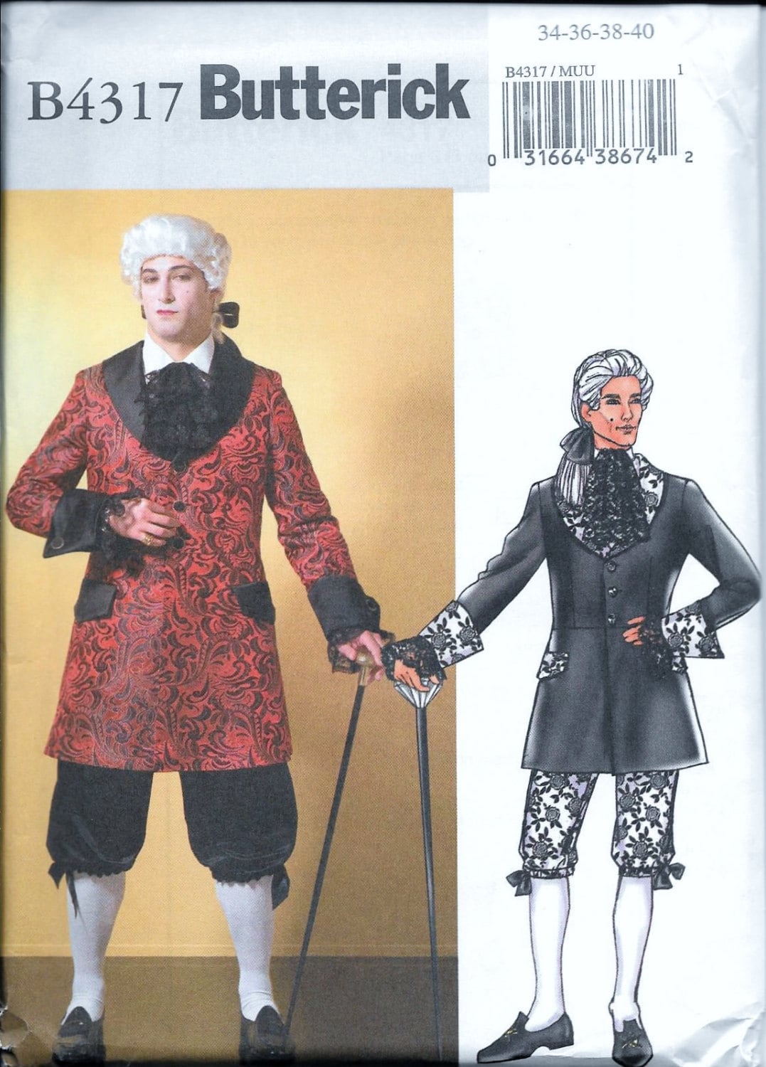 Costume d'époque Louis XVI pour homme
