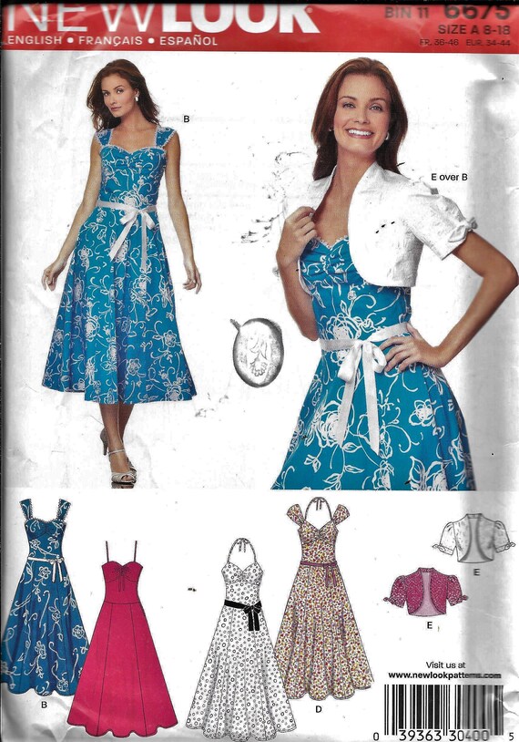 New Look 6675 Dress and Bolero Jacket 