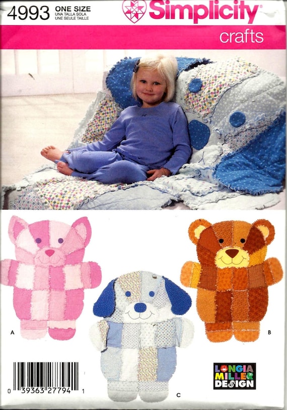 Simplicity 4993 Animal Rag Quilt Rug Pattern Longia Miller Dog Etsy