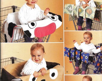 Simplicity 2920 Toddlers Shopping Cart Liner Cover Pattern Uncut Cow Dog Flower Sewing Pattern UNCUT