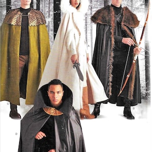 Simplicity R10319/8770 Adult Cape Costumes Sewing Pattern UNCUT One Size