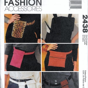 McCall&#39;s 2438 Purse Backpack Belt Bags Fanny Pack Sewing Pattern UNCUT