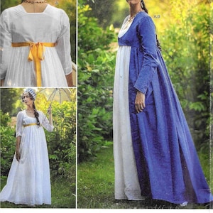 Simplicity S8941 Historical Gown French Revolution Regency Dress Costume Sewing Pattern 8941 UNCUT Plus Size 14, 16, 18, 20, 22