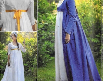 Simplicity S8941 Historical Gown French Revolution Regency Dress Costume Sewing Pattern 8941 UNCUT Plus Size 14, 16, 18, 20, 22