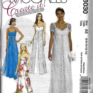 Mccalls M6030 Pattern Titanic Bridal Wedding Formal Evening Etsy